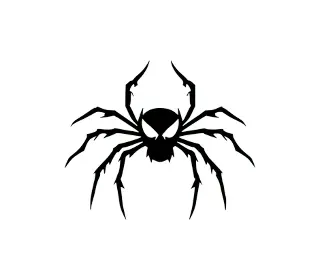 Download Menacing Black Spider SVG: Versatile Halloween Silhouette for Crafts, Decorations & Digital Designs