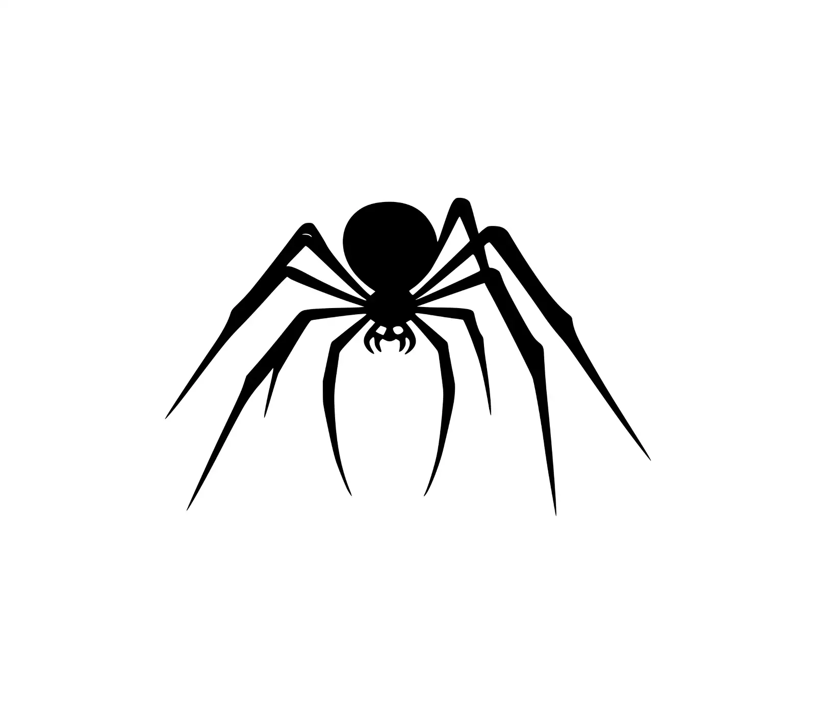 Menacing Black Spider SVG | Halloween Vector Graphic