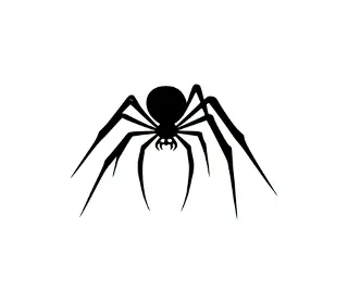 Download Menacing Black Spider SVG: Spooky Halloween Vector for Creepy Decor, Web Design & Crafts