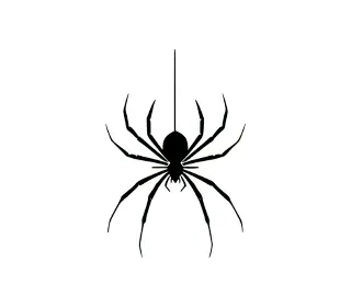 Download Menacing Black Spider SVG: Halloween Silhouette for Spooky Decorations & Crafts