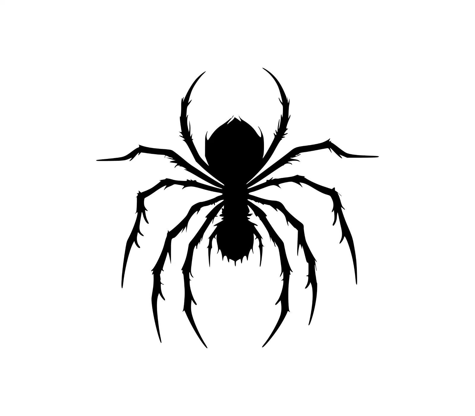 Menacing Black Spider SVG | Halloween Vector Graphic