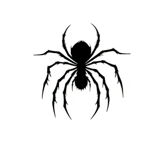 Download Menacing Black Spider SVG: Spooky Halloween Vector for Crafts, Decorations & Digital Designs