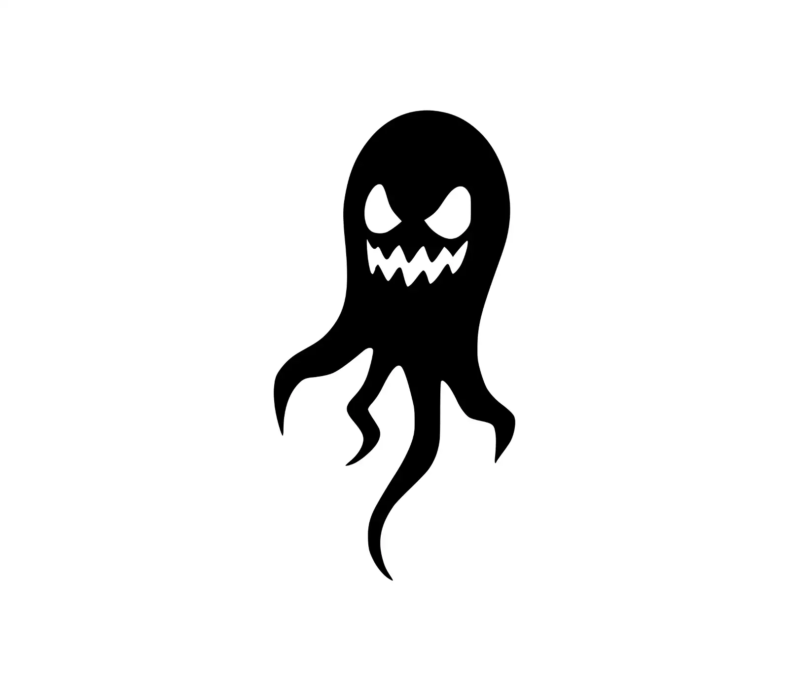 Menacing Ghost SVG: Spooky Halloween Digital Design