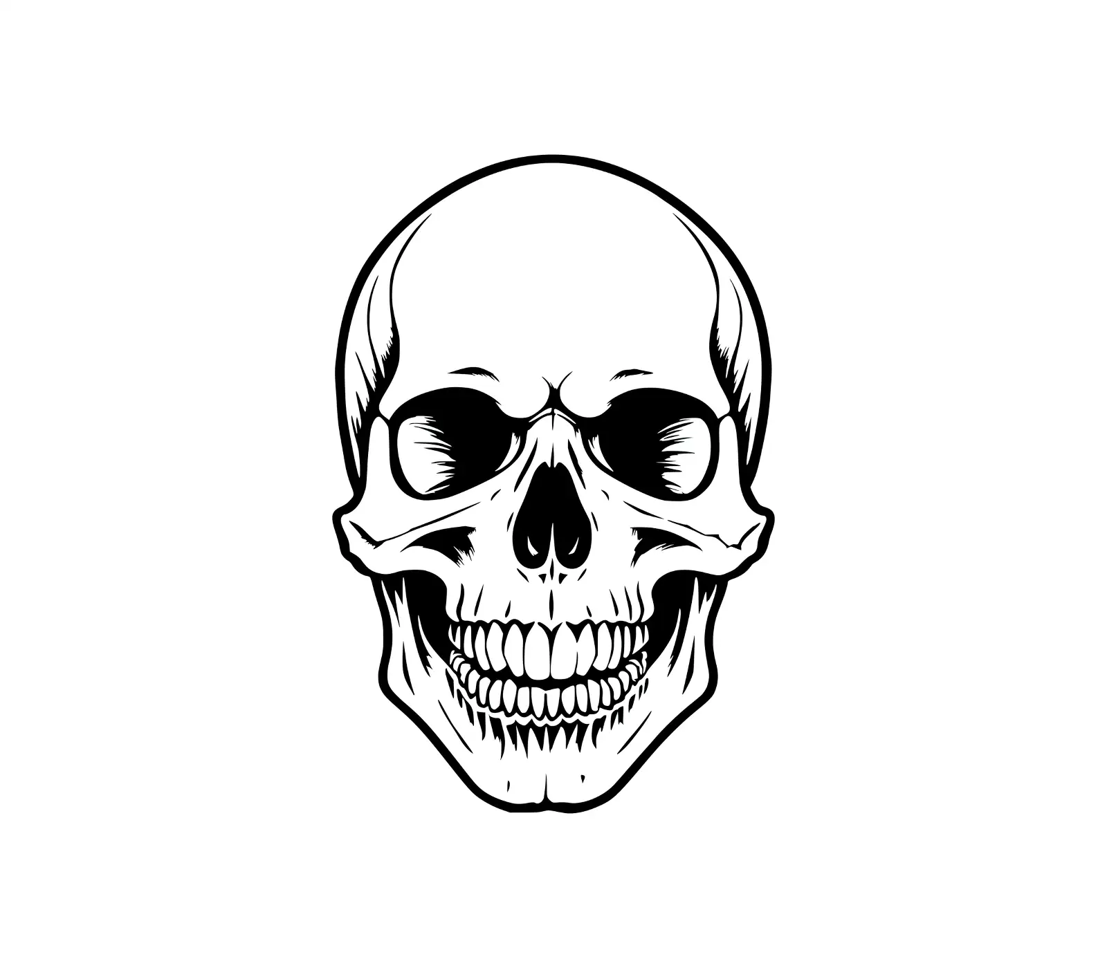 Free Skull SVG: Menacing Art for Gothic Designs