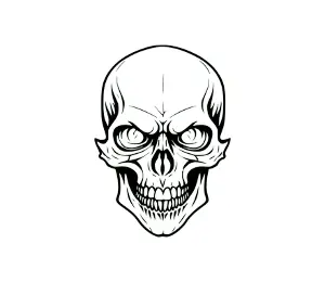 Download Skull SVG Free: Menacing Vector Art for Gothic Designs, Tattoos & Pirate Themes