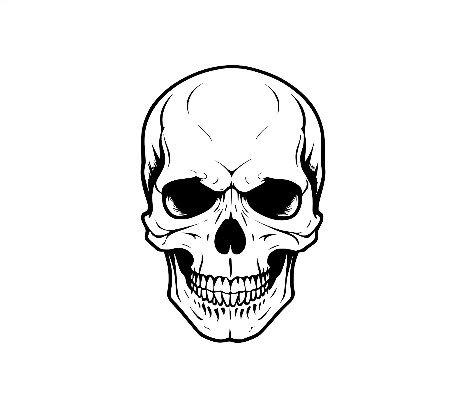 Free Skull SVG: Menacing Art for Gothic Designs