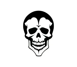 Download Skull SVG Free: Menacing Pirate Skull and Crossbones Art for Punisher-Style Designs