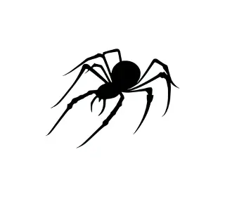 Download Menacing Spider SVG: Versatile Halloween Silhouette for Spooky Crafts & Decorations