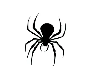 Download Menacing Spider Silhouette SVG: Versatile Halloween Spider Design for Crafts, Decorations & More