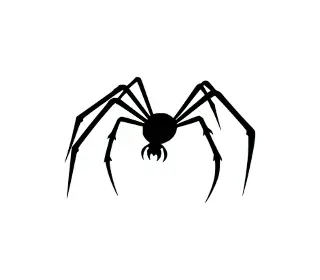 Download Menacing Spider Silhouette SVG | Halloween Spider Vector for Crafts, Decorations & More