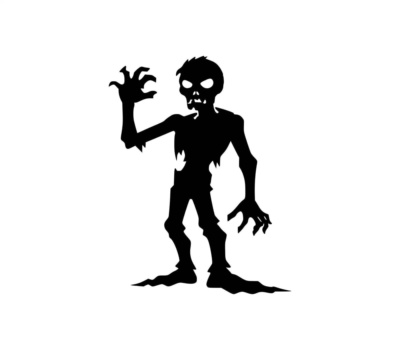 Zombie Silhouette SVG | Halloween Vector Art