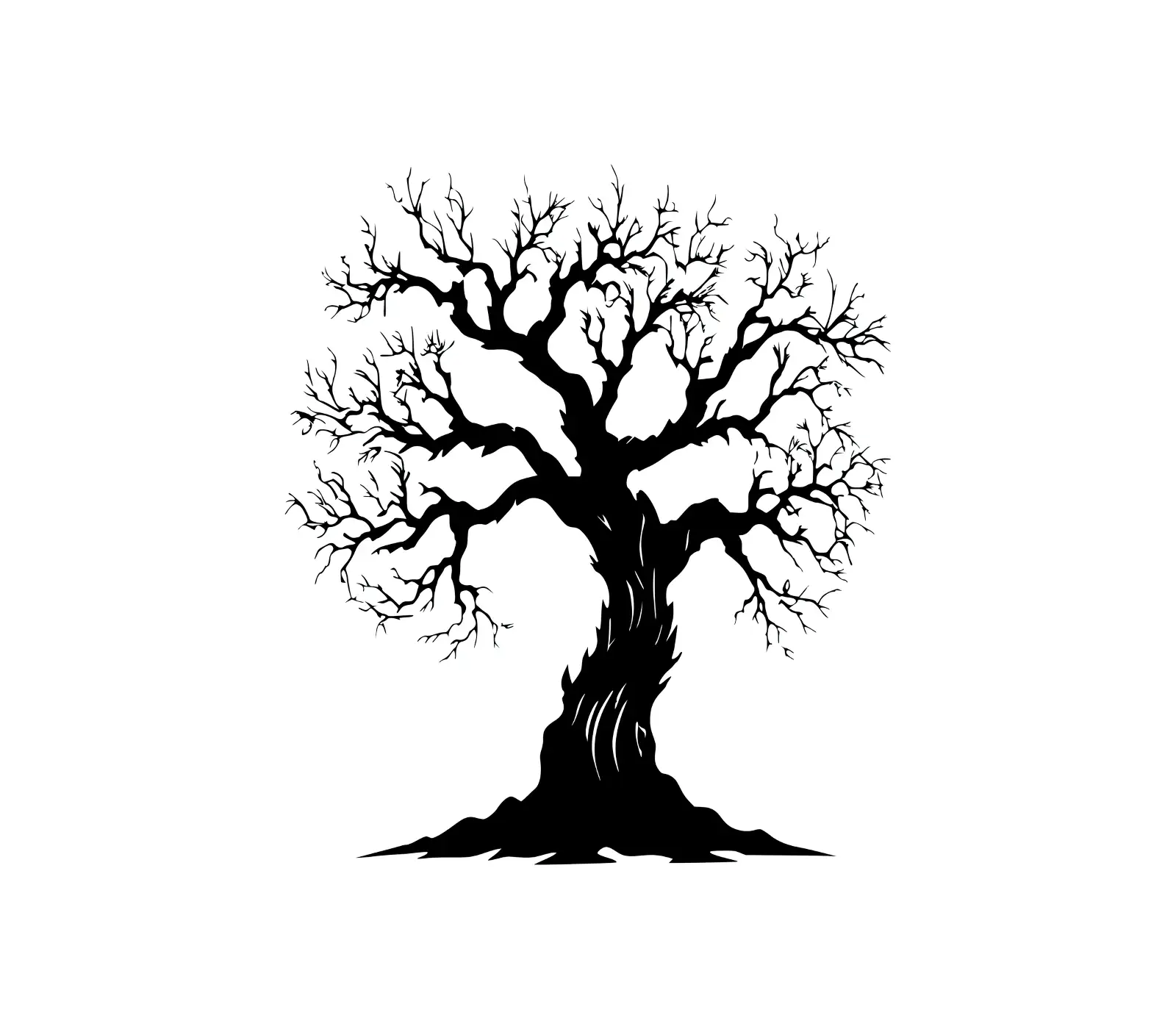 Mystical Dreaming Tree SVG | Enchanting Silhouette Design