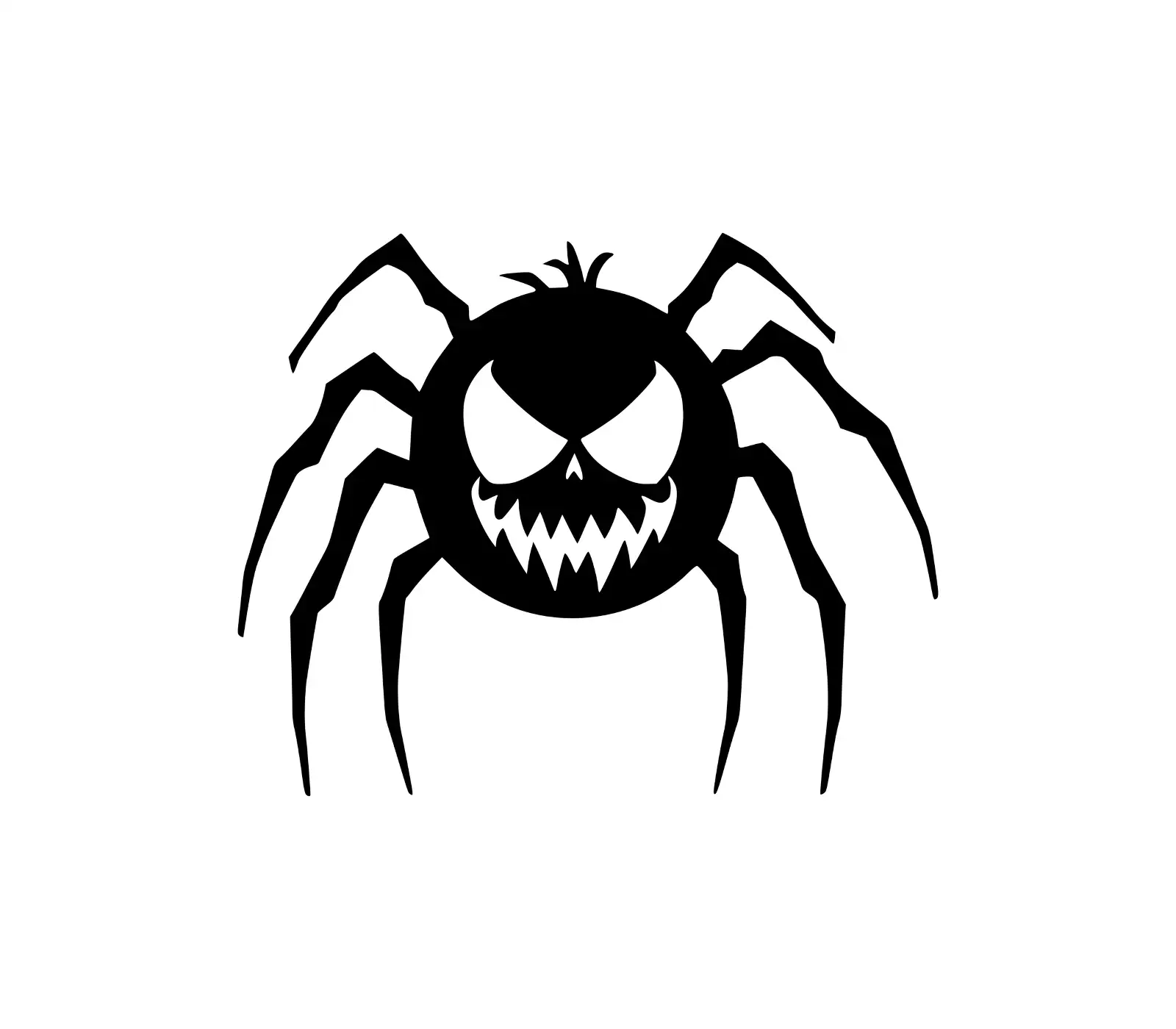 Menacing Halloween Spider SVG | Spooky Silhouette