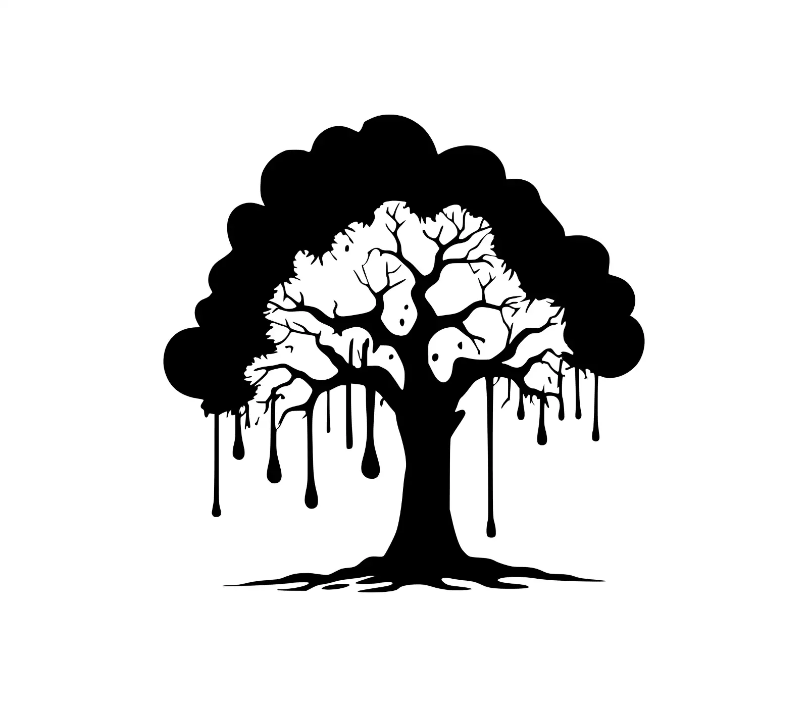 Dreaming Tree SVG | Gothic Silhouette for Halloween