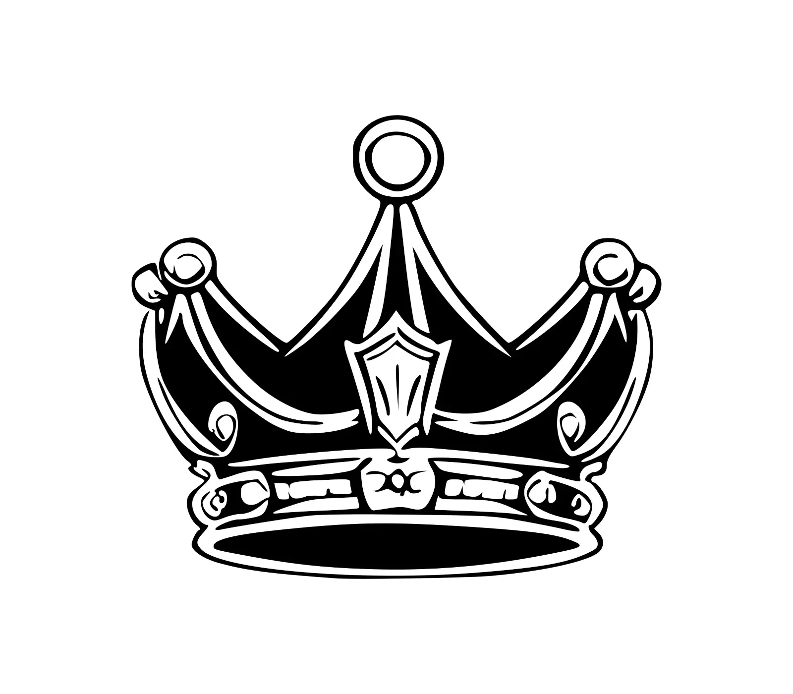 Crown SVG: Royal Emblem for Princess, King & Queen Designs