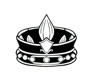 Download Majestic Crown SVG: Regal Emblem for Princess, King & Queen Designs | Royal Vector Graphic