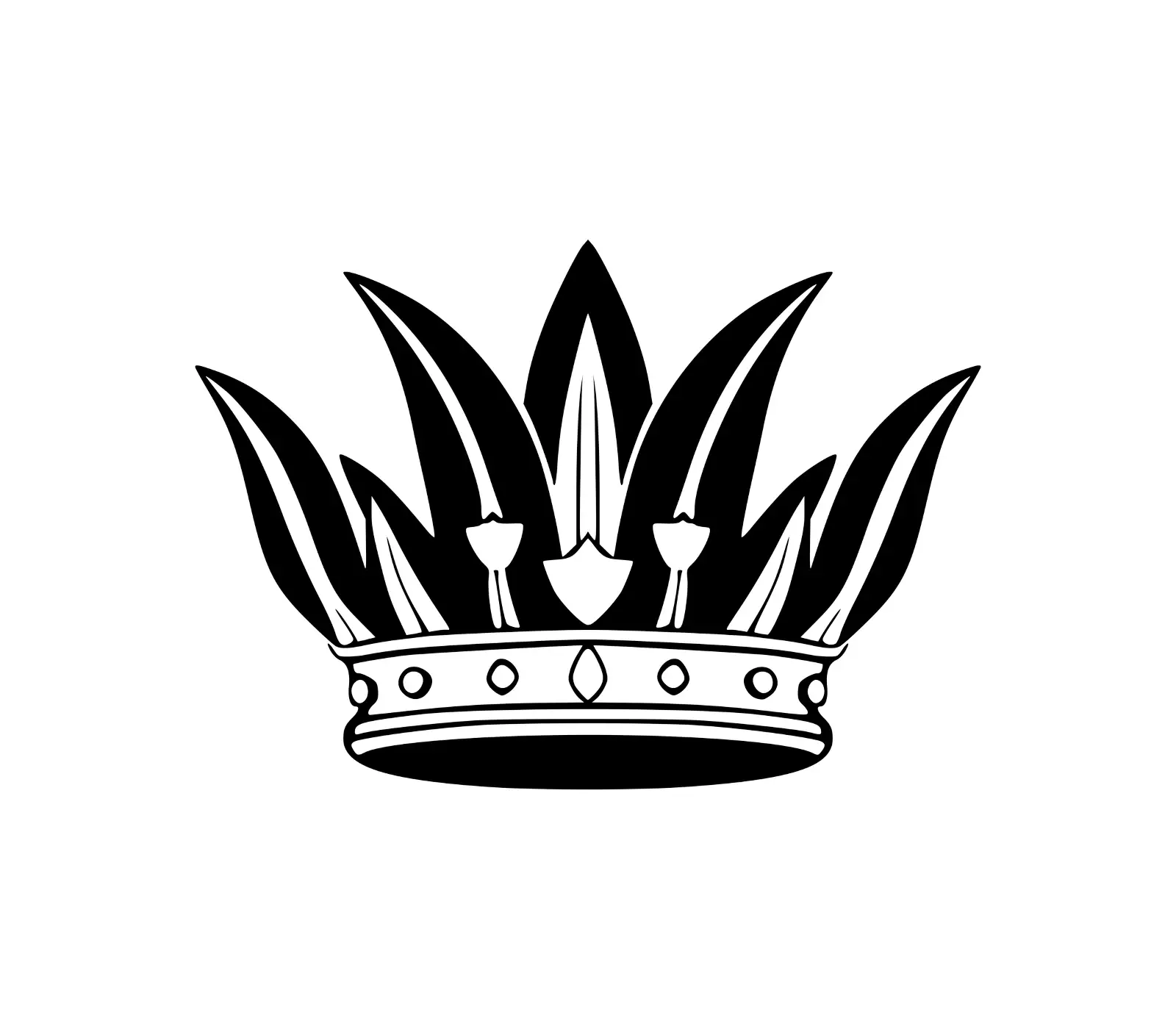 Royal Crown SVG: King, Queen & Princess Vector Graphic