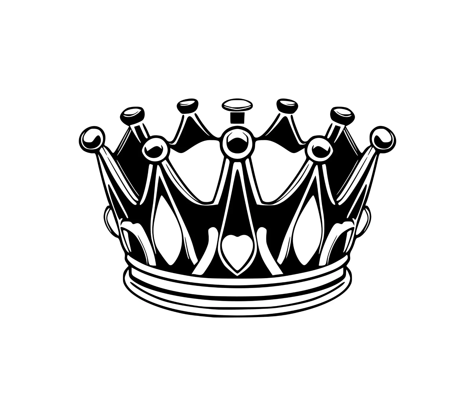 Crown SVG: Regal Design for Princess, King & Queen Crafts