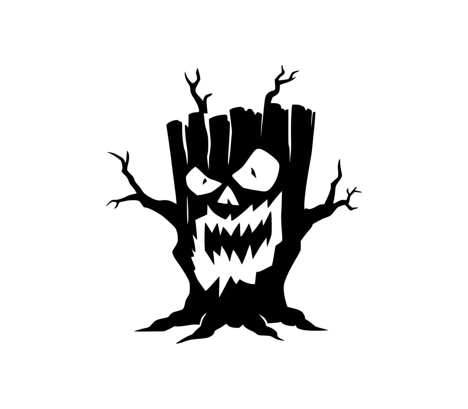 Dreaming Tree SVG: Spooky Halloween Silhouette Design