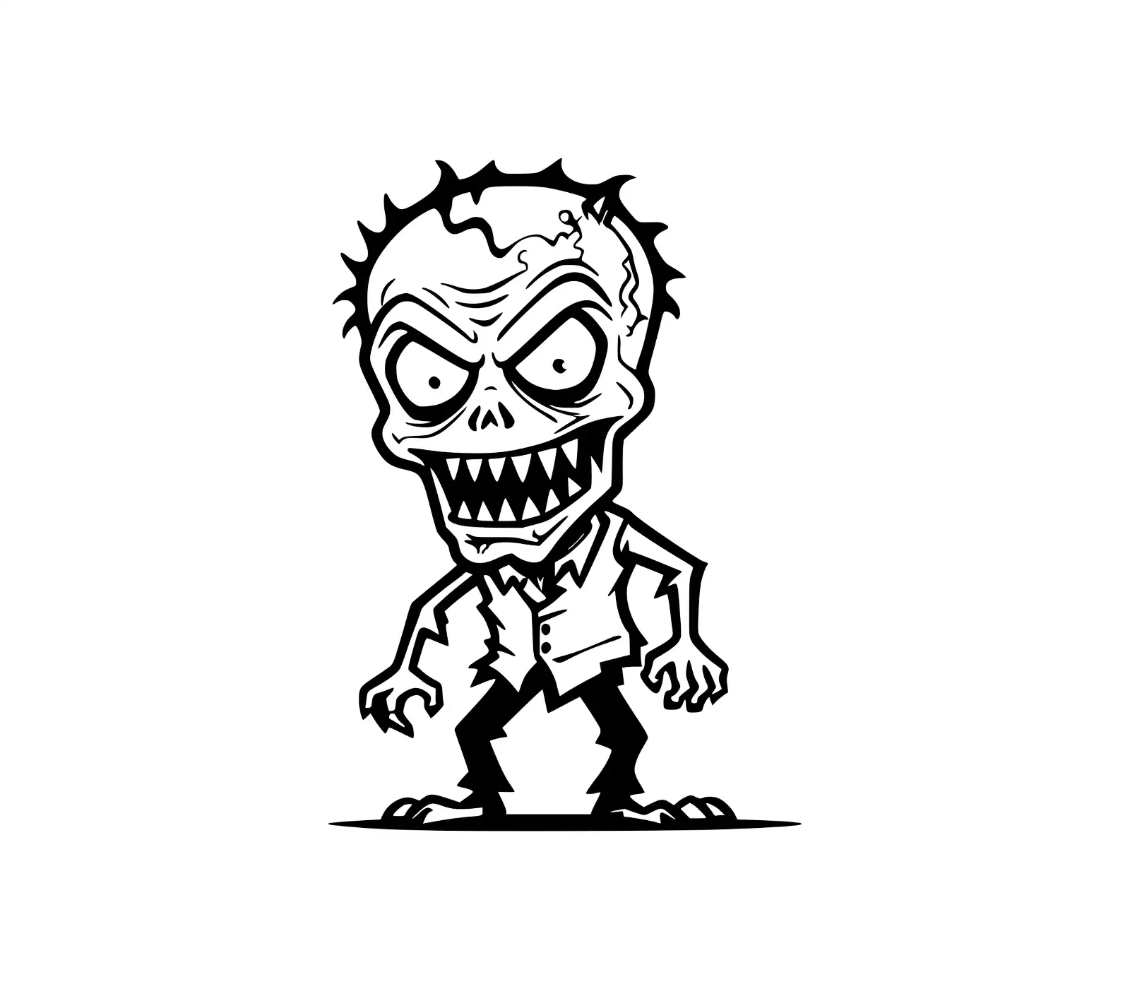 Zombie SVG Vector | Halloween Silhouette Graphic