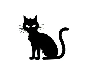 Download Sleek Black Cat SVG: Perfect for Halloween, Cat Moms & Cute DIY Projects | Versatile Vector Graphic