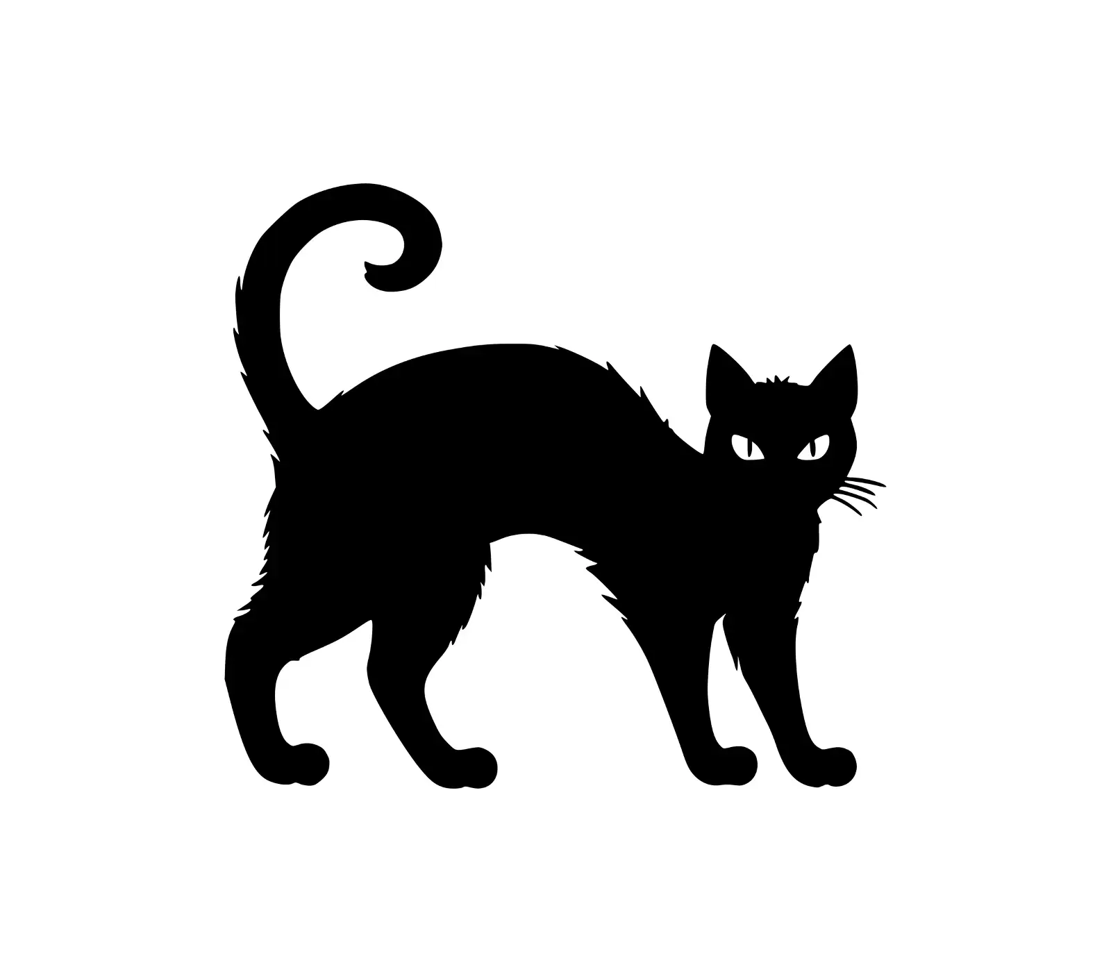 Sleek Black Cat SVG | Halloween & Cat Mom Designs