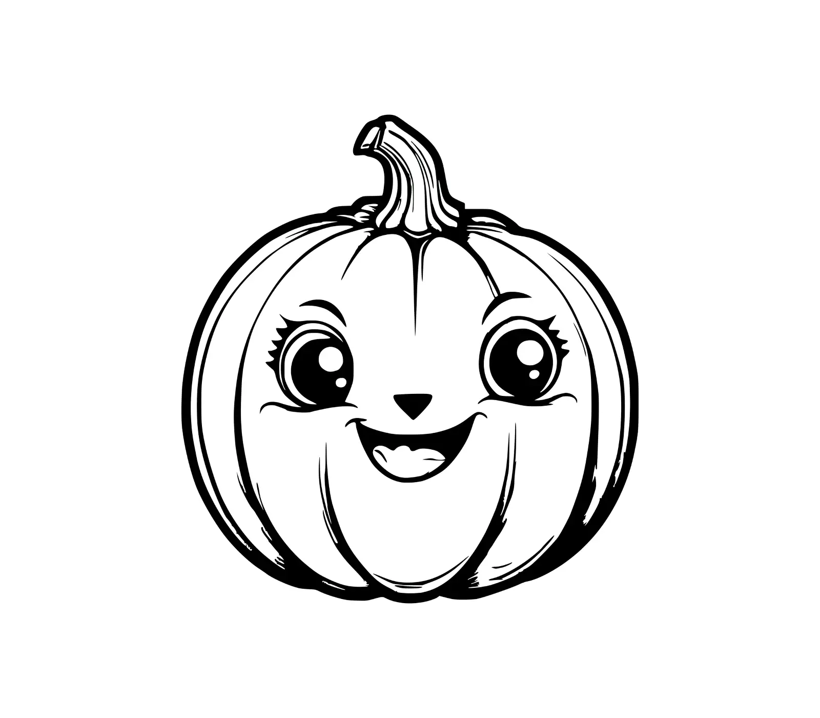 Cute Pumpkin Face SVG | Free Halloween Pumpkin Design