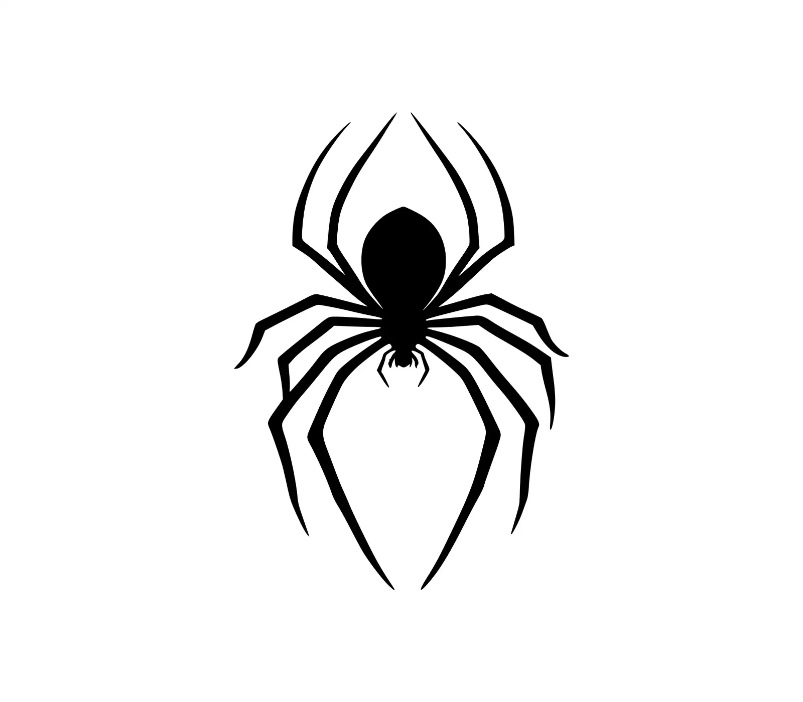 Black Widow Spider SVG | Halloween Spider Vector Graphic