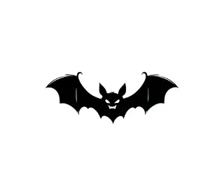 Download Spooky Bat Silhouette SVG | Halloween Decoration for Cricut & Silhouette | Cute Hanging Bat Design