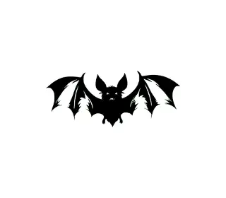 Download Spooky Halloween Bat SVG: Versatile Silhouette for Cricut & Silhouette Crafts | Cute & Hanging Bat Design