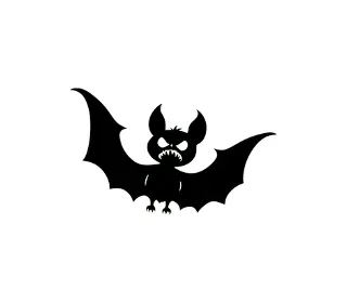 Download Spooky Cute Bat Silhouette SVG | Halloween Cricut & Silhouette Design | Versatile Vector Graphics for DIY Crafts