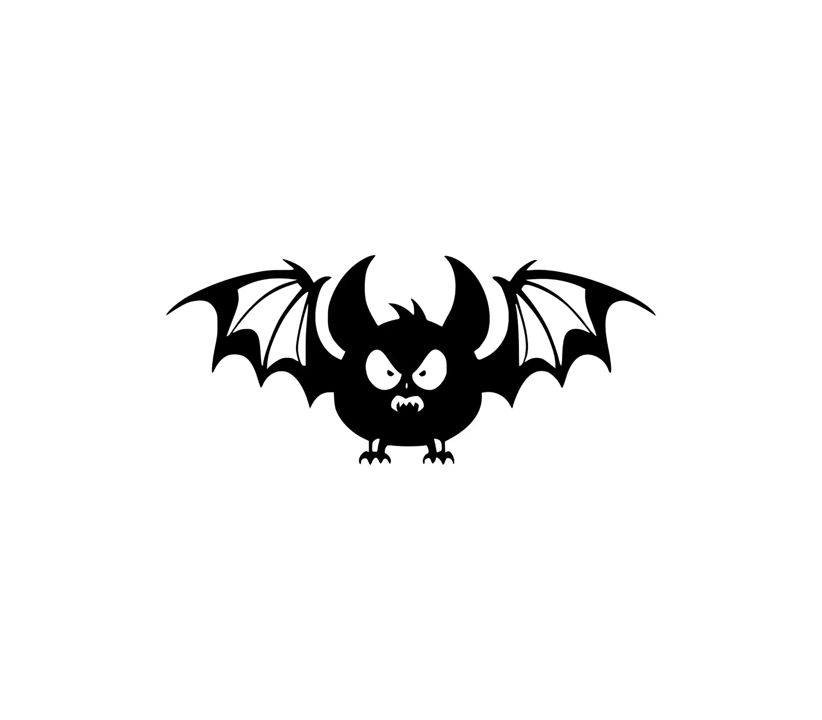 Cute Bat SVG for Halloween Cricut & Silhouette Crafts