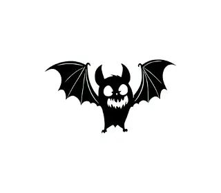 Download Spooky Cute Bat SVG | Halloween Craft Design for Cricut & Silhouette | Gothic Decor Digital Download