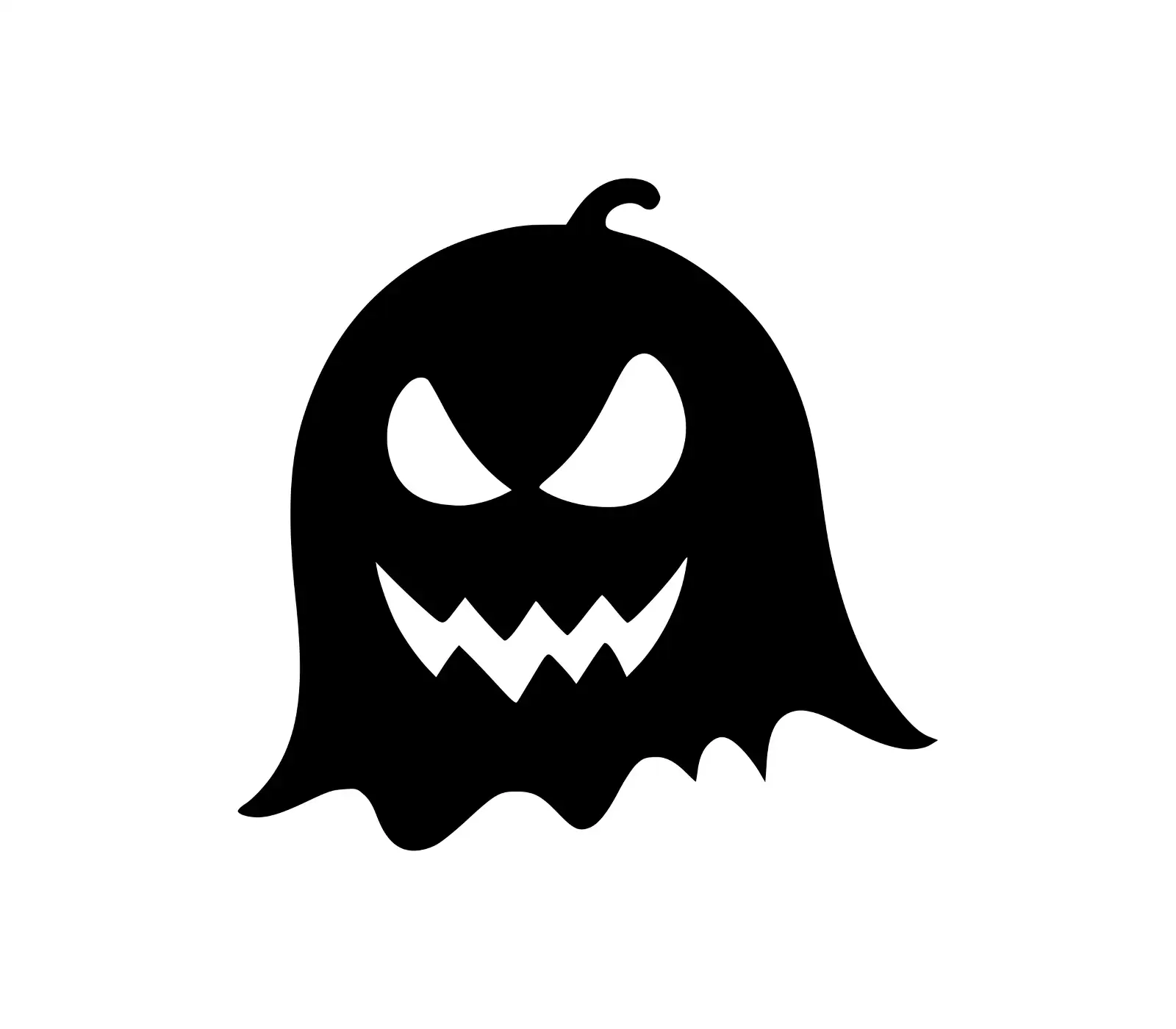 Spooky Ghost Face Halloween SVG | Free Ghost Cutout