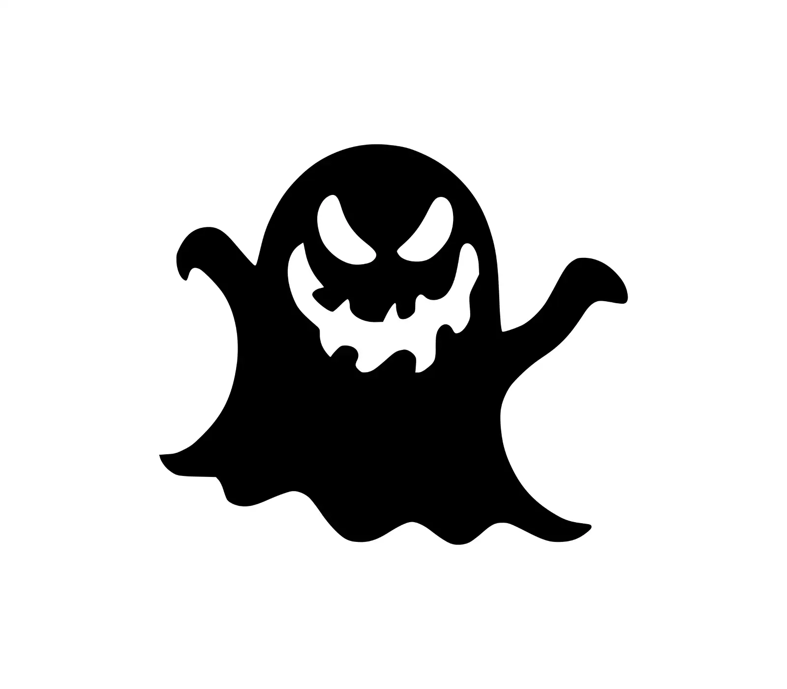 Spooky Ghost Halloween SVG | Free Cute Ghost Face Design