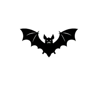 Download Spooky Halloween Bat SVG | Cute Silhouette for Cricut & Silhouette Crafts | Hanging Bat Vector Design