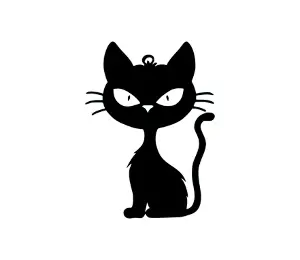 Download Spooky Halloween Black Cat SVG: Cute & Funny Peeking Cat Design for Cat Moms & SVG Enthusiasts