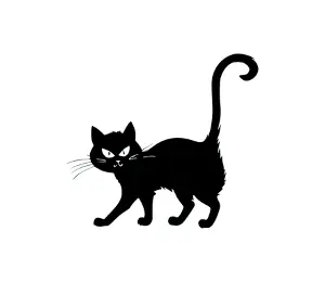 Download Spooky Halloween Black Cat SVG | Cute and Funny Cat Mom Design for Halloween Decor and Crafts