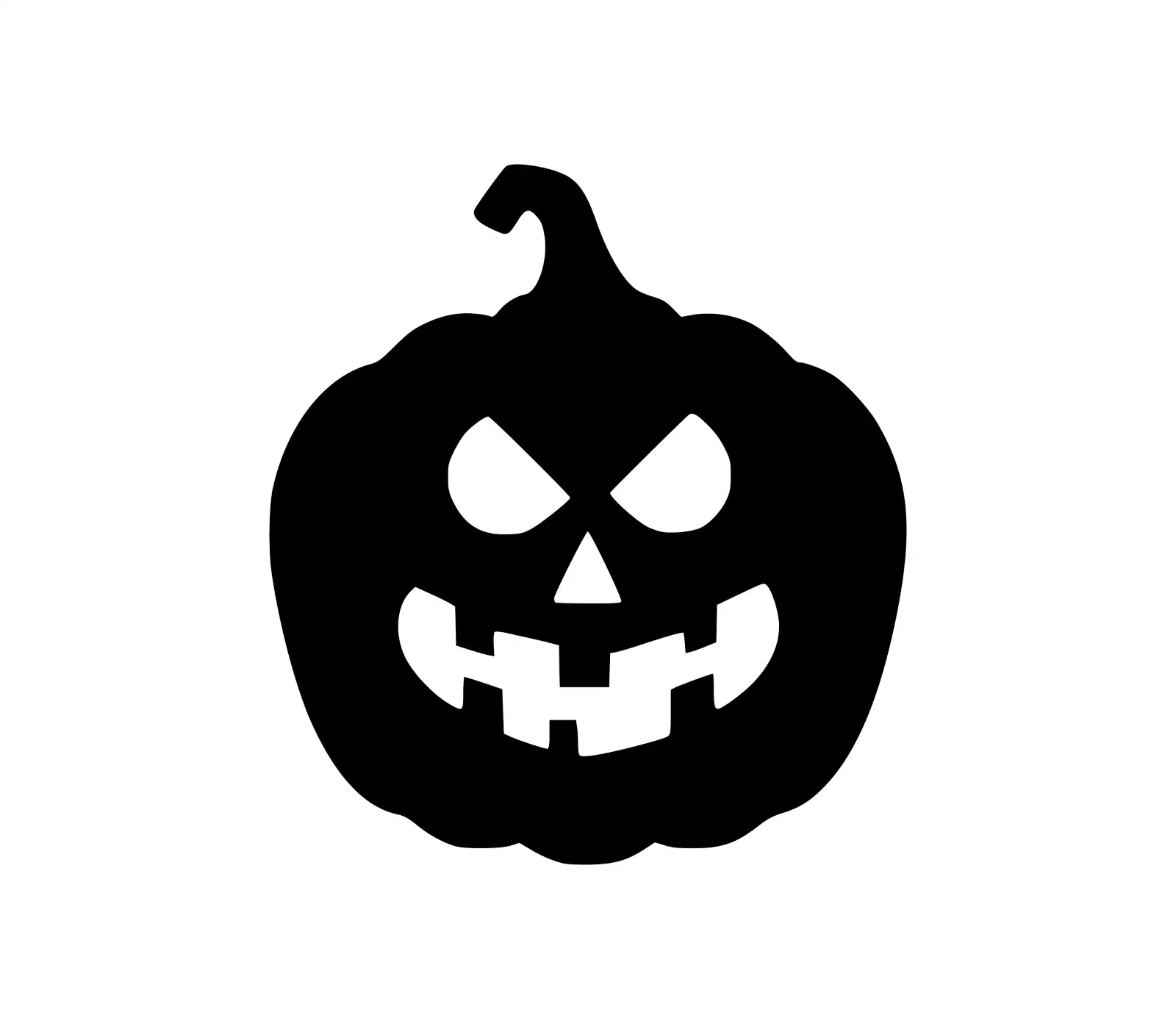 Free Pumpkin SVG: Spooky Halloween Jack-o'-Lantern Face