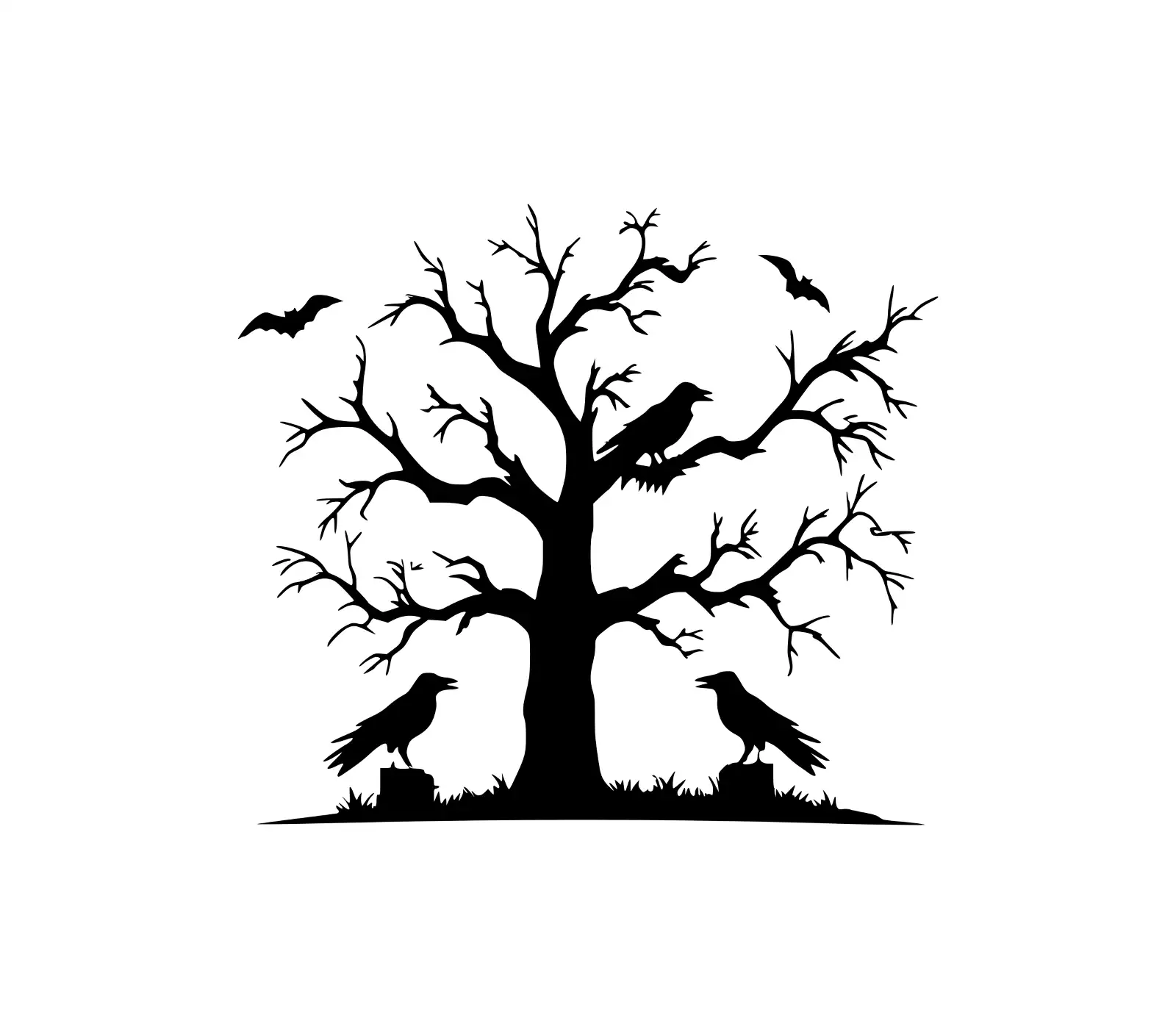 Spooky Halloween Tree SVG | Dreaming Tree Design