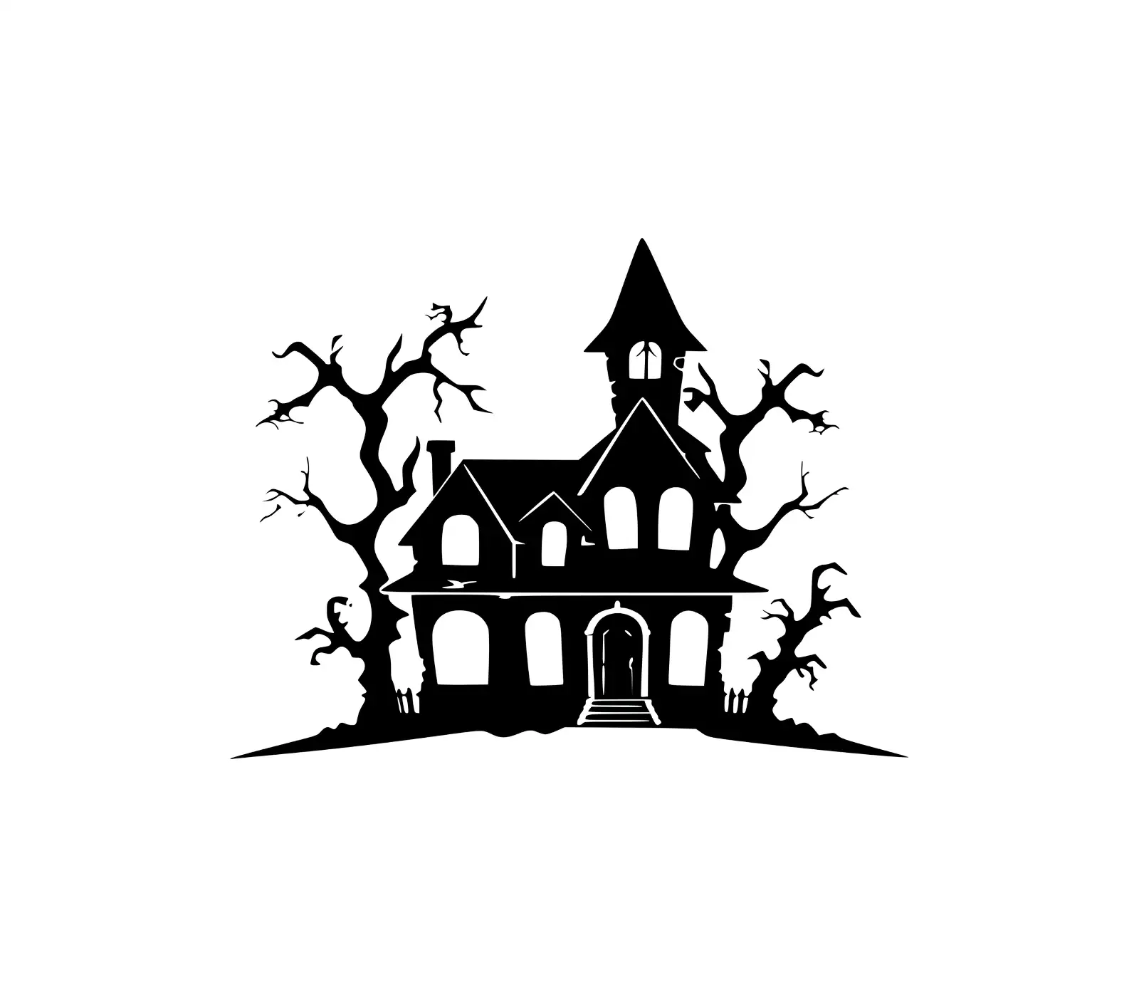 Haunted House SVG | Spooky Halloween House Art Design