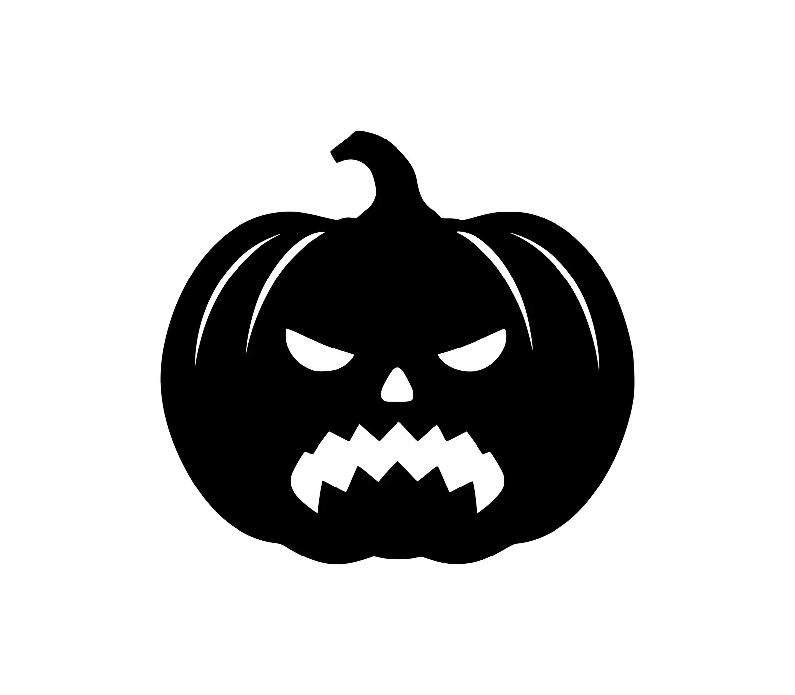 Free Pumpkin SVG: Halloween Jack-o'-Lantern Face