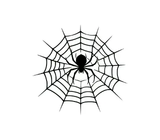 Download Spooky Spider Web SVG: Versatile Halloween Spider Silhouette for Crafts, Decor & Digital Design