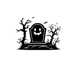 Download Spooky Tombstone Graveyard SVG: Halloween Vector Art for Crafts, Decor & Digital Projects