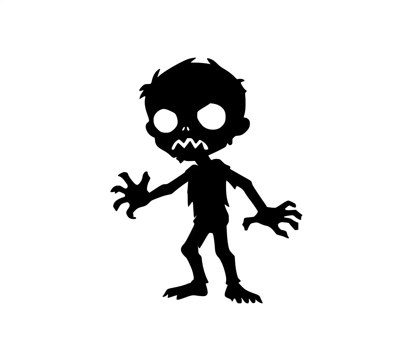 Zombie Silhouette SVG | Halloween Vector Art