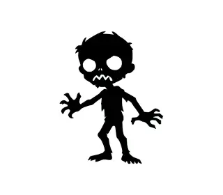 Download Spooky Zombie Silhouette SVG | Halloween Vector Art for Crafts, Decorations & Digital Design