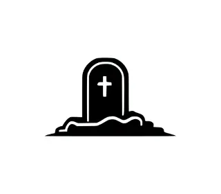 Download Tombstone SVG Icon: Versatile Graveyard Graphics for Halloween, Memorial Designs & Gothic Crafts