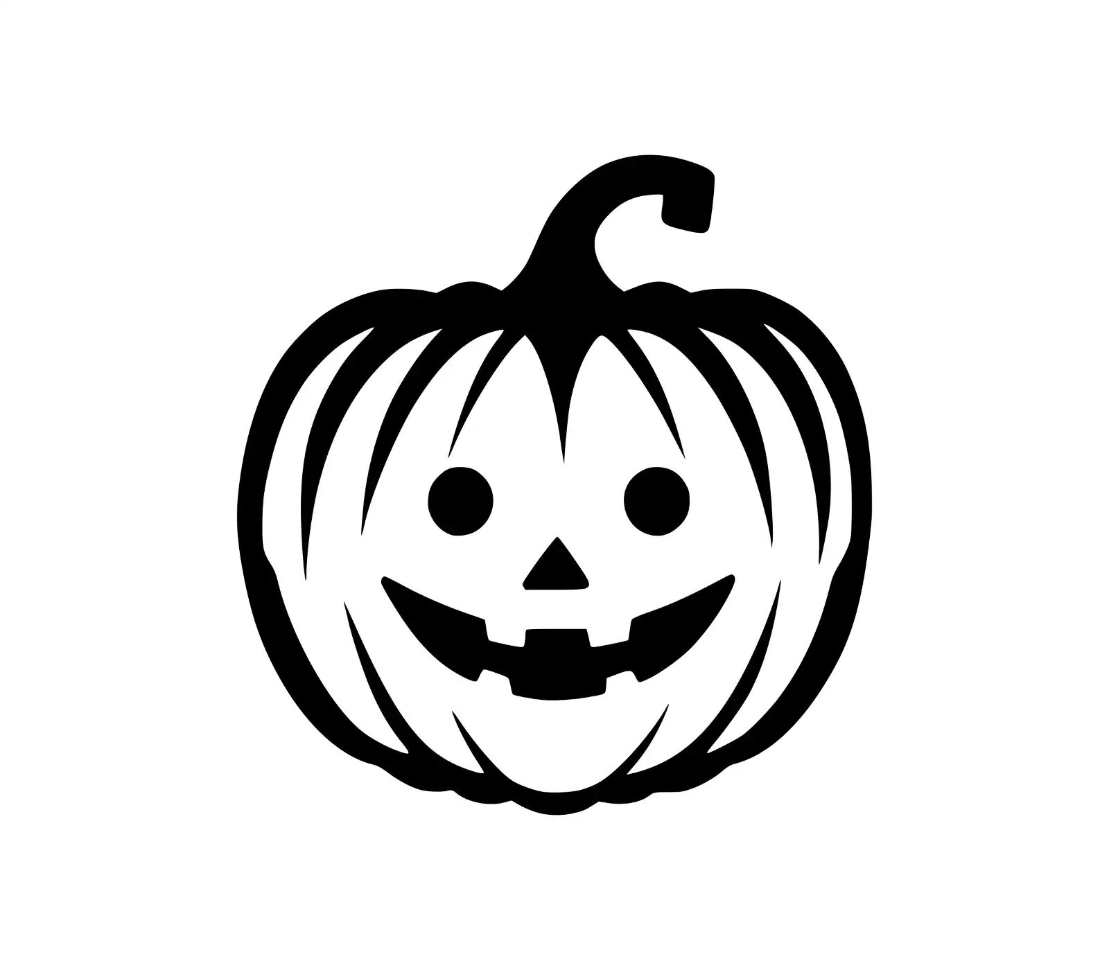 Free Pumpkin SVG: Halloween Jack-o-Lantern Face Design