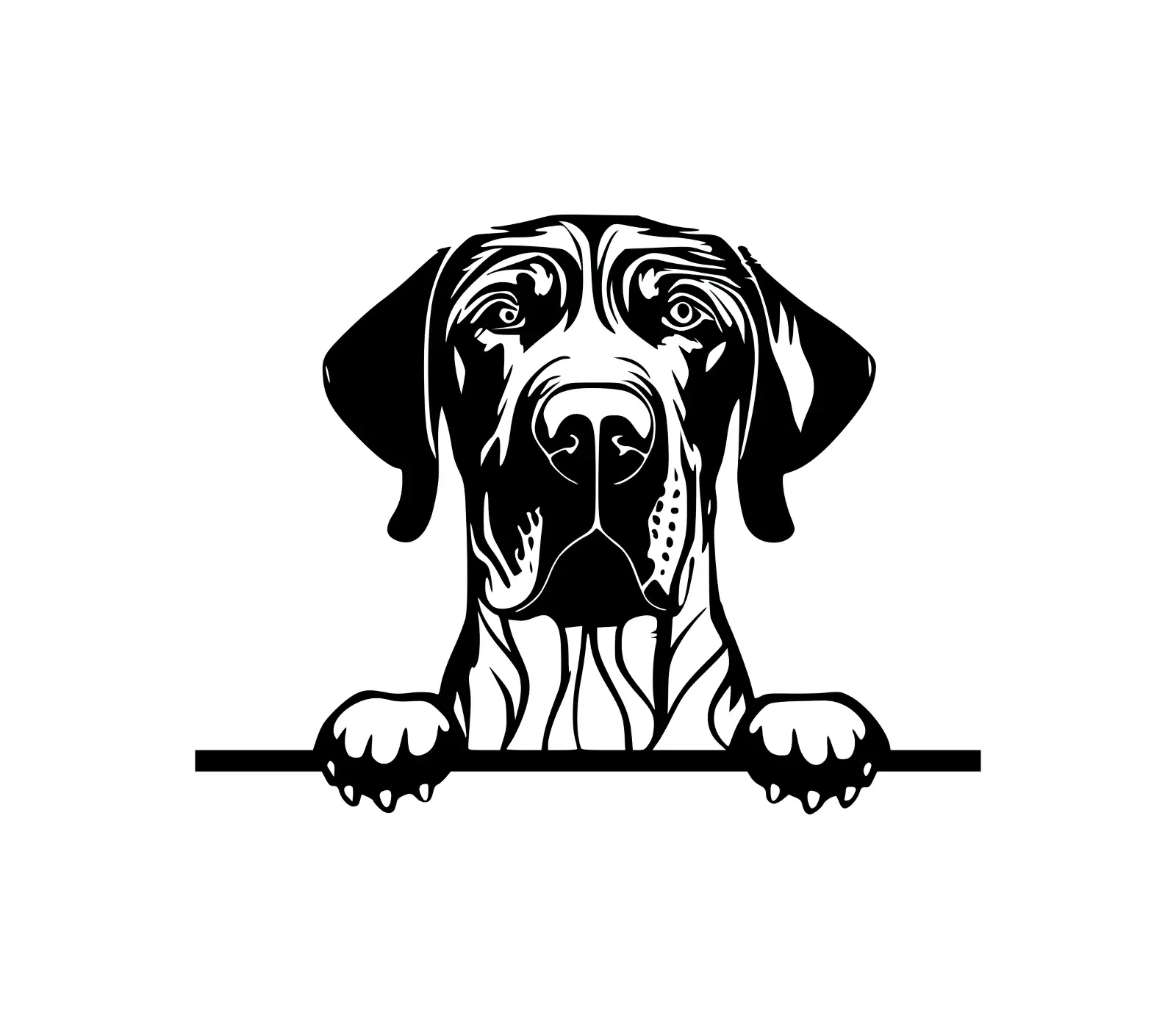 Weimaraner Dog SVG Silhouette | Digital Download