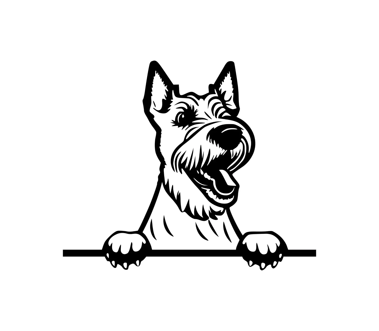 Wire Fox Terrier SVG | Dog Silhouette for Crafts